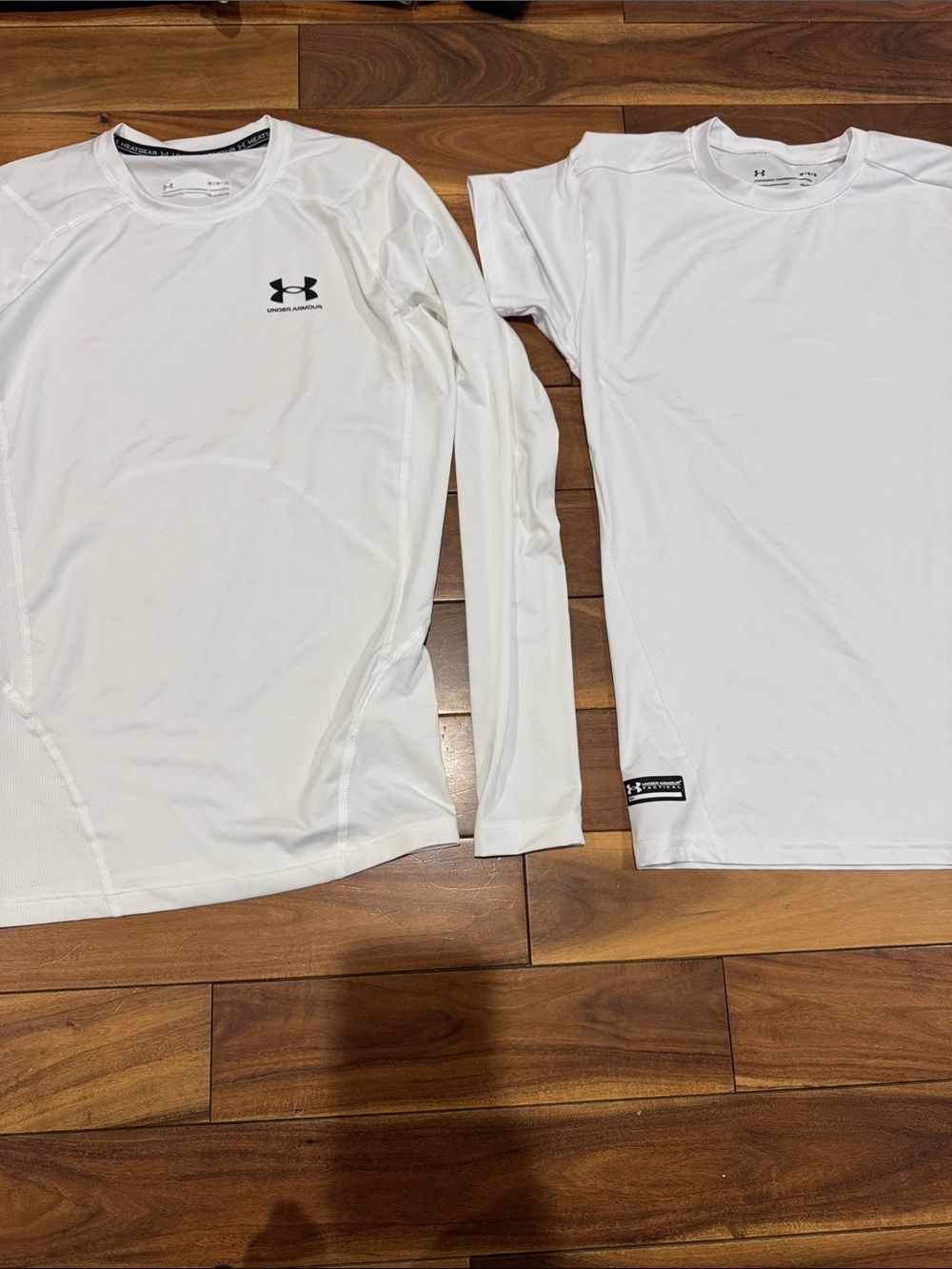 Under Armour White Performance Shirt Duo - Long & Short Sleeve